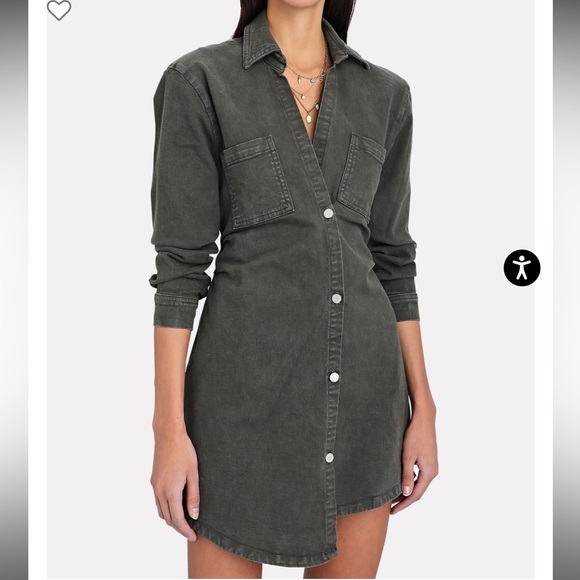 Le Jean Eliza Denim Mini Shirt Dress - Picture 3 of 15